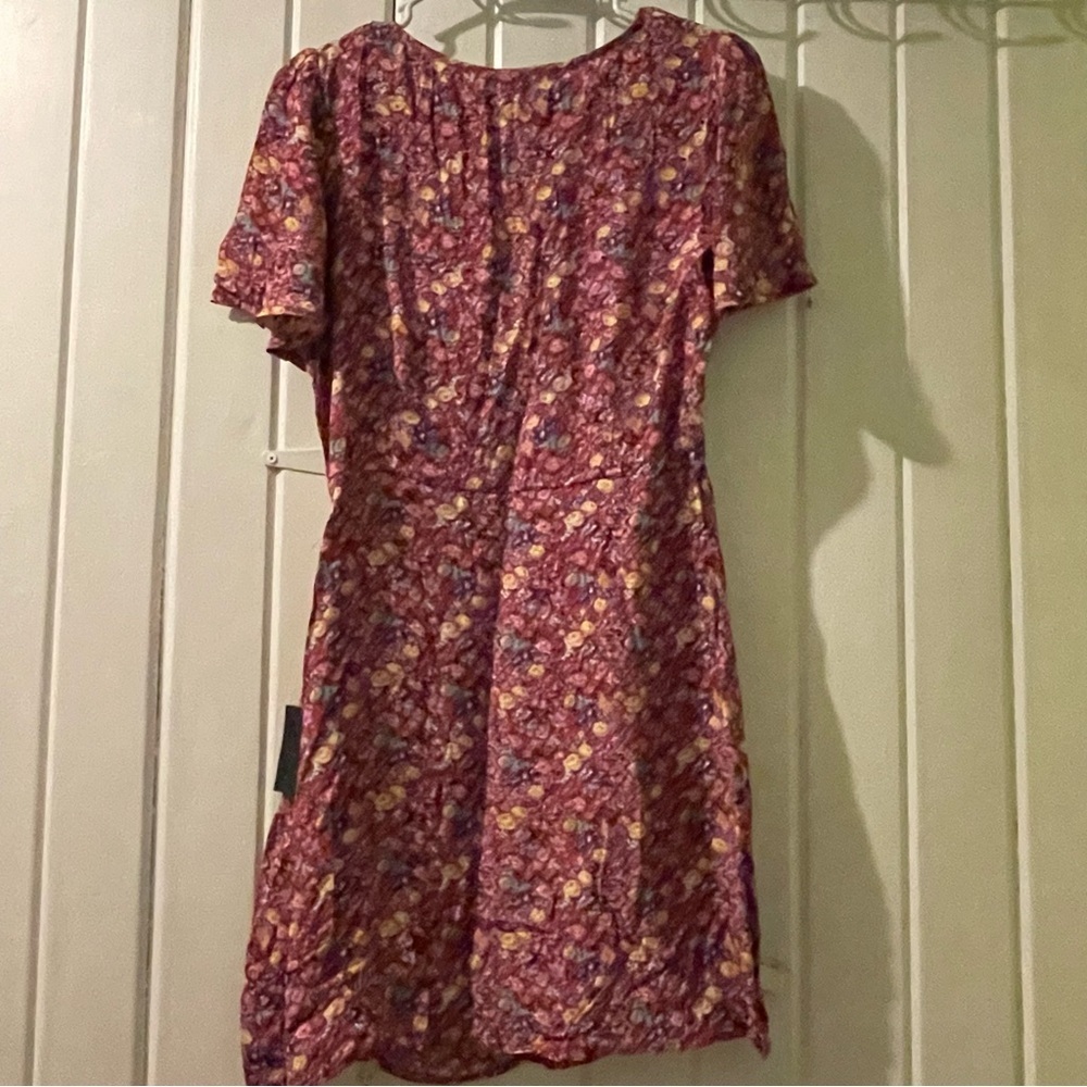 LULUS red floral cutout mini dress-large NWT - Picture 7 of 11